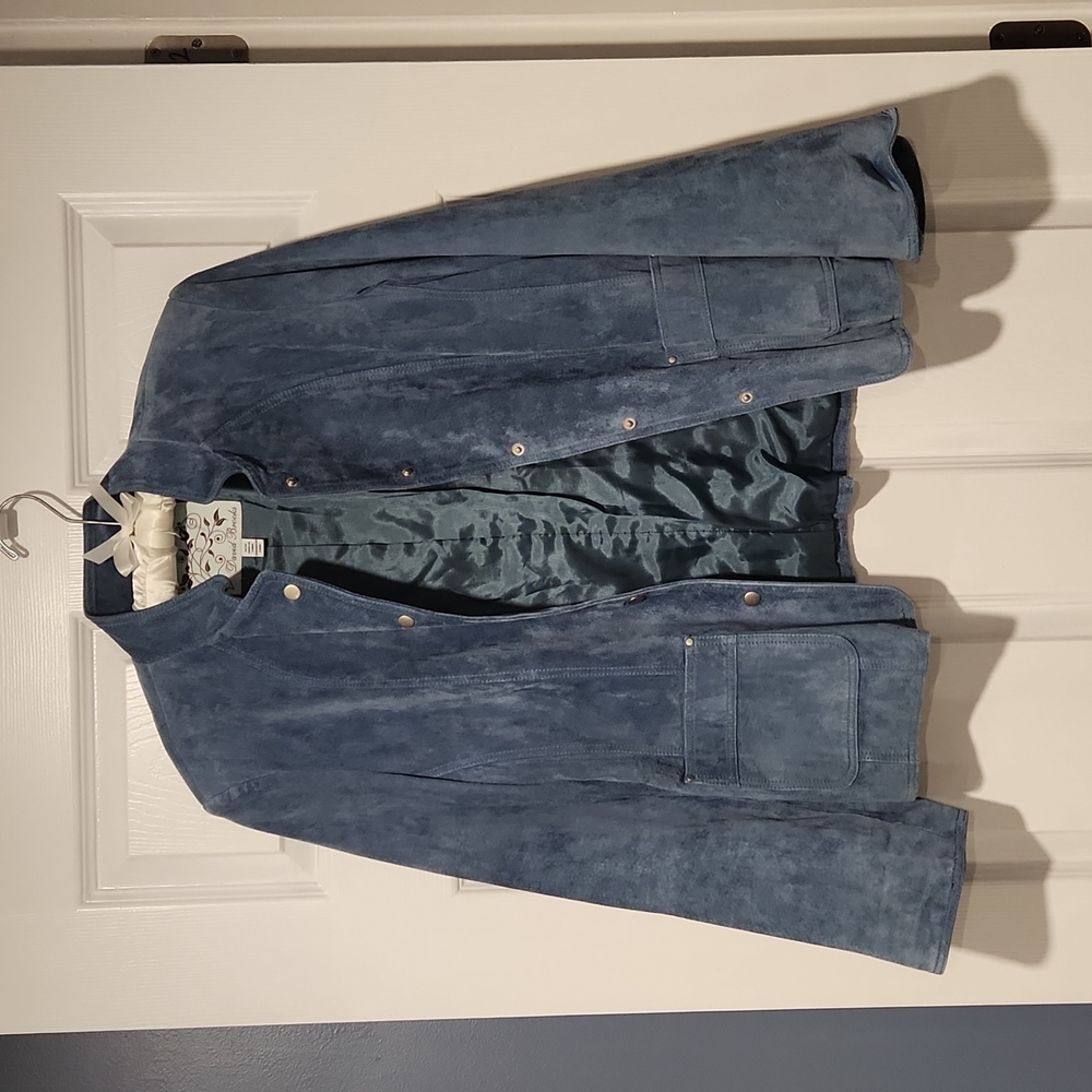 **PRICE DROP**  David Brooks; Suede Jacket, Size Medium